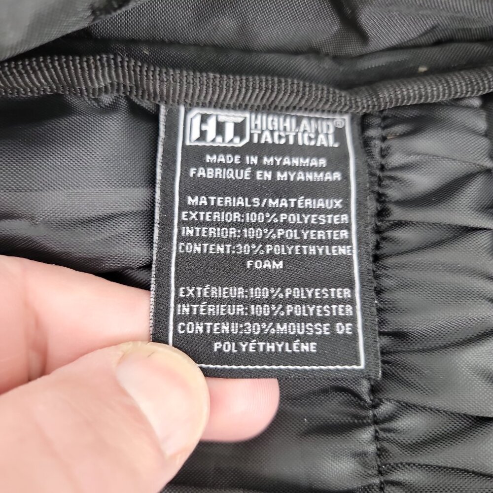 Highland Tactical Black MOLLE Backpack EDC Range Bug Out Bag - Picture 12 of 15